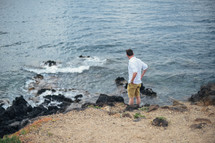 man standing by the sea 