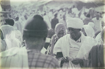 crowds at a celebration in Ethiopia 