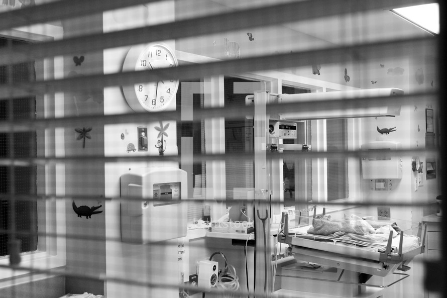 newborn in a hospital 