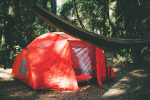 tent and hammock 