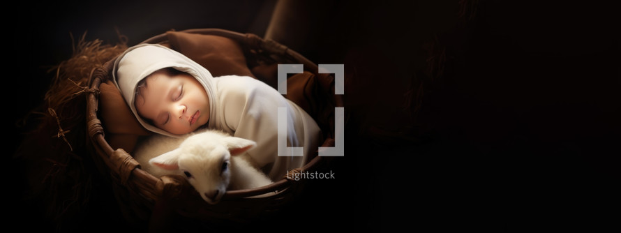 Infant Jesus, the Lamb of God, Christmas