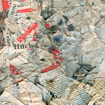 Abstract newspaper