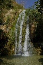 David's waterfall at En Gedi