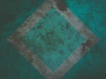 abstract gray square on green 