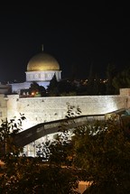 Dome of the Rock at night
