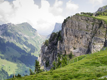 Beatenberg cliffs and valley