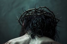 Jesus wearing the crown of thorns