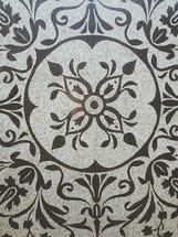 decorative mosaic tile floor 