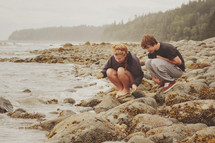 teens exploring at the west coast