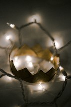 string of lights and a crown 