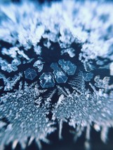 Ice crystals.