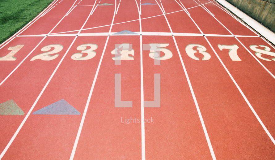 lanes on a track 