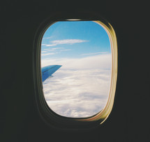 plane window view 