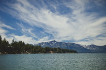Lake Tahoe and the surrounding mountains