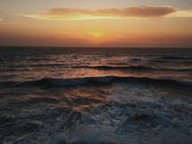 Sunset on the ocean.