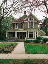 An older Victorian style house.