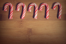 row of candy canes 