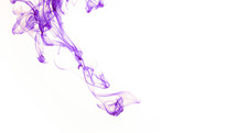 purple ink against a white background 