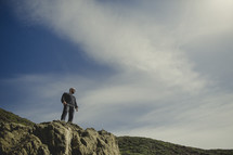 man standing at the edge