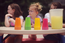 children at a lemonade stand 