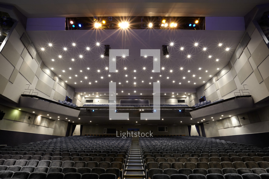 Interior of cinema auditorium