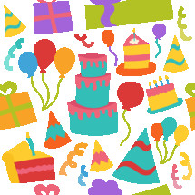 birthday pattern background 