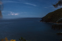 Virgin Islands coastline at dusk