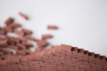 crumbling brick wall 