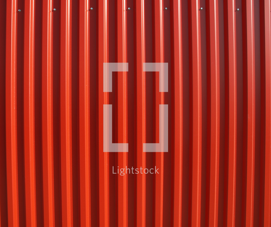 red corrugated steel metal texture useful as a background