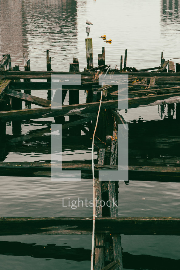 old broken dock 