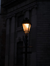 street lamp at night 