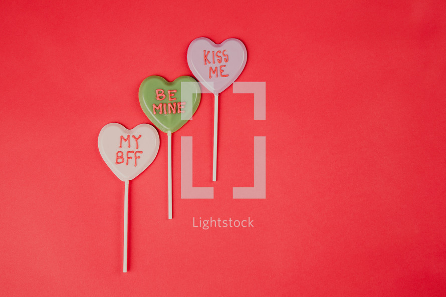 Valentines day lollipops 