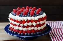 Fourth of July celebration cake