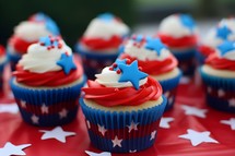 Fourth of July celebration cupcakes