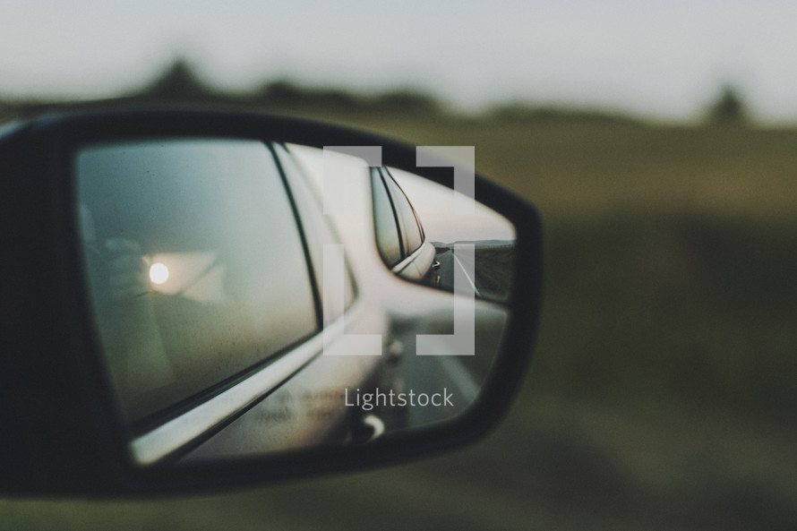 side mirror reflection 