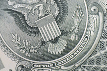 eagle emblem on money 