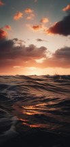 Ocean during sunset