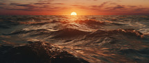 Ocean during sunset