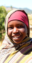 face of a girl in Ethiopia 