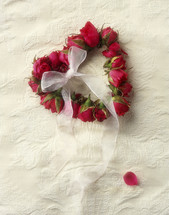 rose heart wreath 