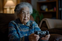 Grandma Playing Video Games