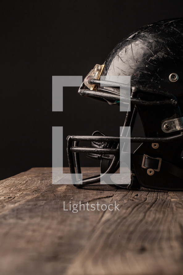 scratches on a football helmet 