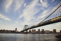 A bridge leading into New York City