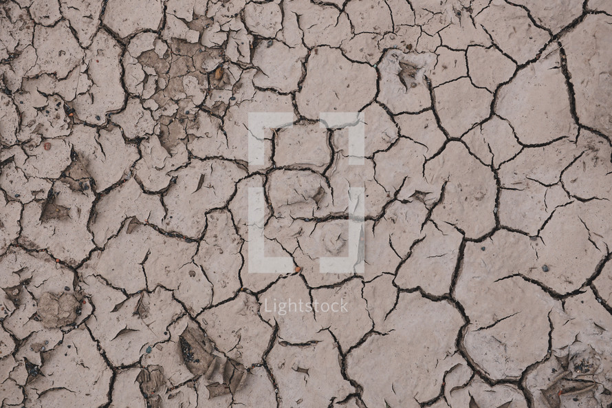 dry ground in the desert, climate change, global warming