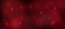 red hearts background 
