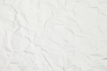 crumpled white paper background 