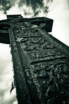 stone cross grave marker 