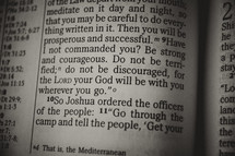Be strong and courageous - Bible verse