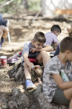 Children enjoying life at a christian camp