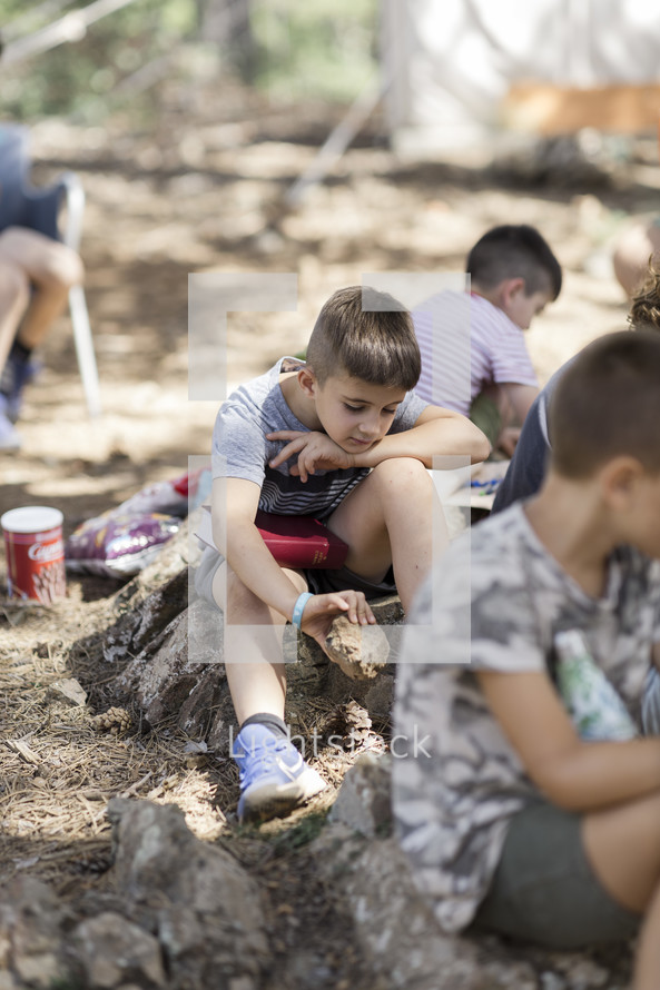 Children enjoying life at a christian camp